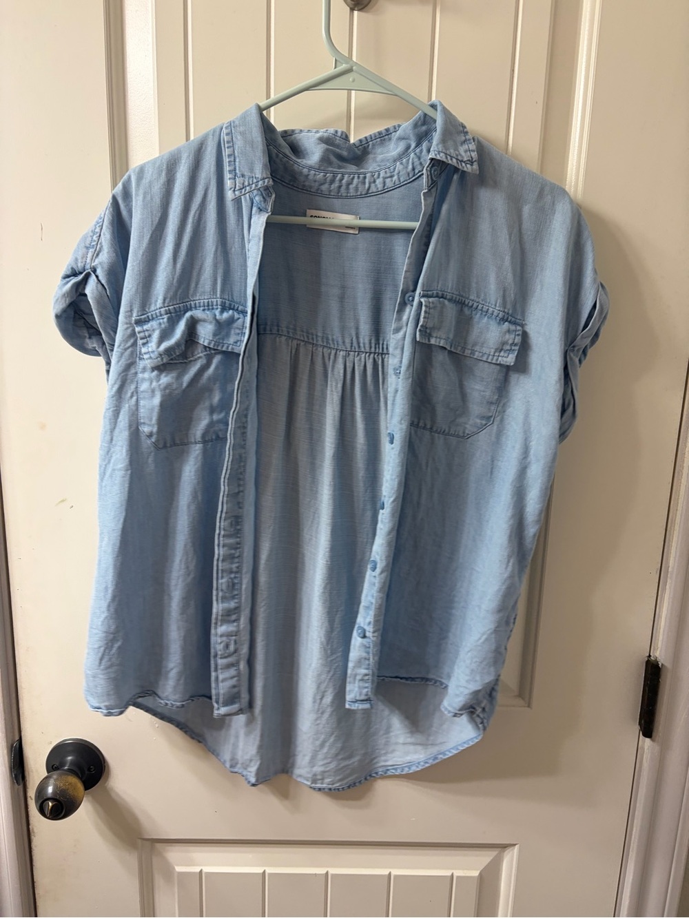 Sonoma Light Blue Short-Sleeve Button-Down Shirt